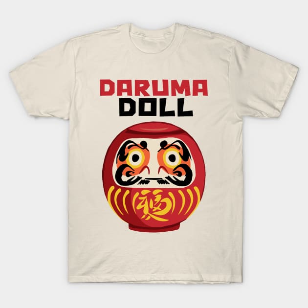 Daruma Doll T-Shirt by KewaleeTee